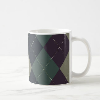 Café Taza azul, gris, púrpura de Argyle