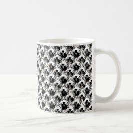 Café Taza barbuda de la multitud del collie