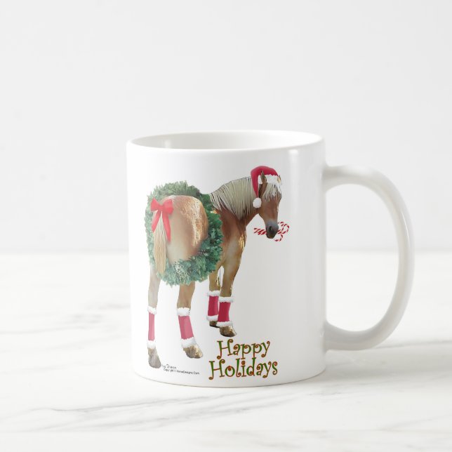 Café Taza belga del navidad del caballo de proyecto (Derecha)