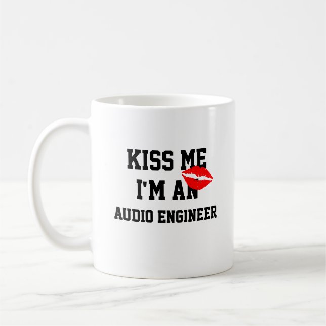 Café Taza Bésame Soy Ingeniero de Audio (Izquierda)