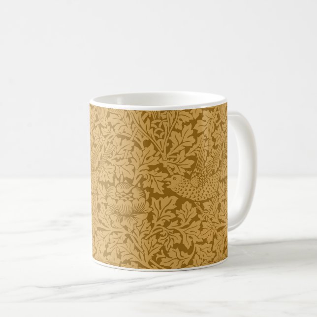 Café Taza Bird y Anemone de William Morris (Anverso derecho)