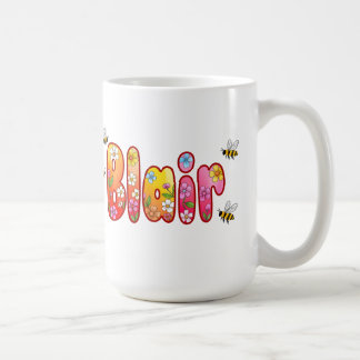 Café Taza Blair - Diseño floral y de abeja