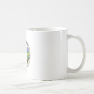 Café Taza blanca básica del sello de Whitetop