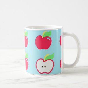 Café Taza blanca clásica de 11 oz Apple White