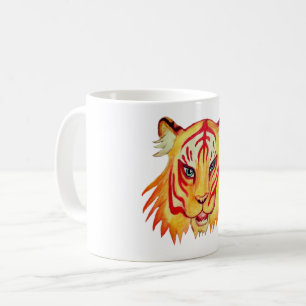 Café Taza blanca clásica de 325 ml con dibujo de cara d