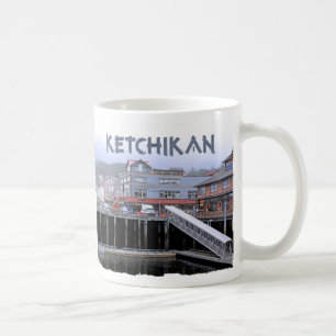 Café Taza blanca clásica de Ketchikan 3
