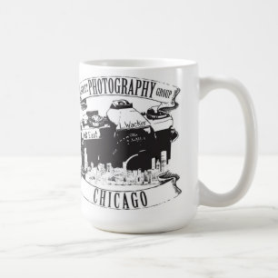 Café Taza blanca clásica del grupo de la fotografía d