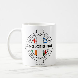 Café Taza blanca de derechos de la tierra de 4 naciones