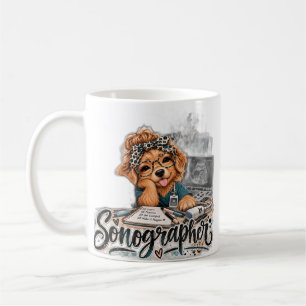 Café Taza Blanca de Futuro Sonografista - Técnico de Ul