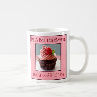 Café Taza blanca de la magdalena Baking911