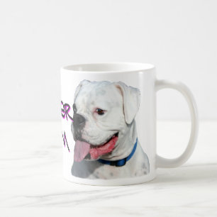 Café Taza blanca de la mamá del boxeador