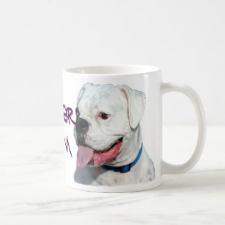Café Taza blanca de la mamá del boxeador