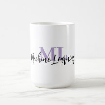 Taza blanca de ML – Para amantes del aprendizaje a