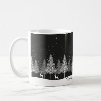 Café Taza blanca de Navidad