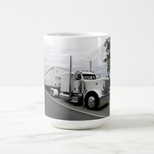 Café Taza blanca de Peterbilt 379