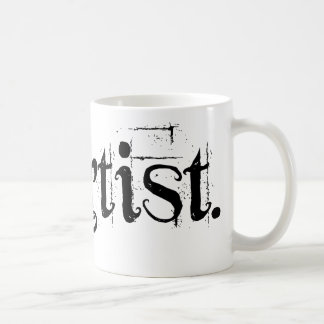 Café taza blanca del "artista" de 11 onzas