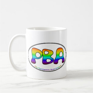 Café Taza blanca del óvalo 15oz de PBA