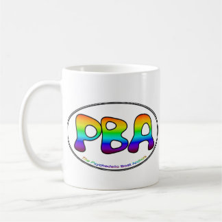 Café Taza blanca del óvalo 15oz de PBA