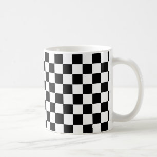 CAFÉ TAZA BLANCO Y NEGRO DE LOS INSPECTORES DEL TABLERO