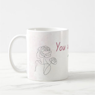 Café Taza Bloom Taza de Cita Floral