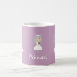 Café Taza bonita de la princesa de la lila