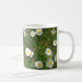 Café Taza borrosa de la margarita