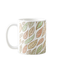 Taza Botánica de Hojas Pastel