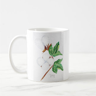 Café Taza botánica de la cápsula del algodón