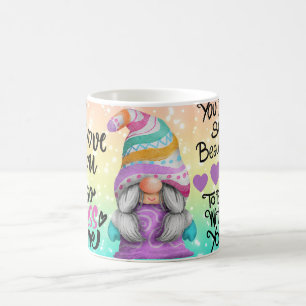 Café Taza brillante con destellos de GNOME, para amante