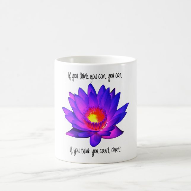 Café Taza brillante de la flor de Lotus (Centro)