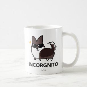 Café Taza Brindle de Incorgnito del Corgi de la rebeca