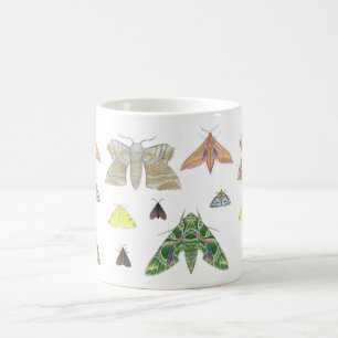 Café Taza británica de las polillas