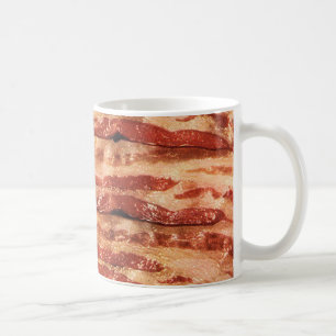 Café taza caliente de la bebida del tocino