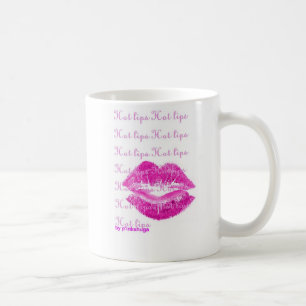 Café Taza caliente de los labios