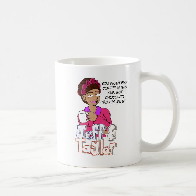 Café Taza caliente del cacao de Cindy (Derecha)
