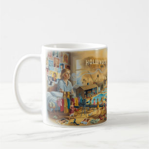 Café Taza Californication Sueño de Hollywood Atardecer