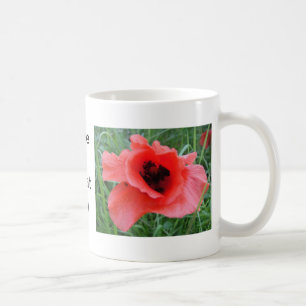 Café Taza cáliz de amapola: a have great day