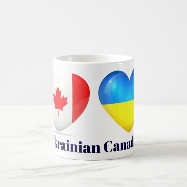 Café Taza canadiense ucraniana del corazón de la (Centro)