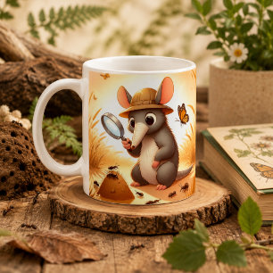 Café Taza caprichosa de Aardvark para amantes de los an