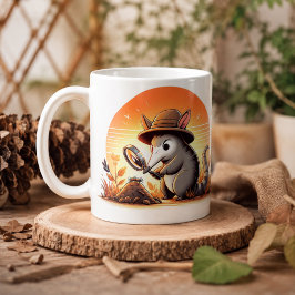 Café Taza caprichosa de Aardvark para amantes de los an