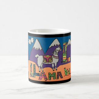 Café Taza caprichosa de la llama