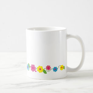 Café Taza caprichosa de las flores