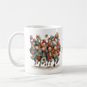 Café Taza caprichosa Diez Señores Saltando 12 Días de N