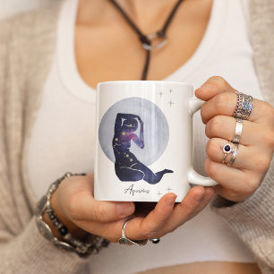 Café Taza Celestial de Acuario Taza Zodiac de Azul Pú