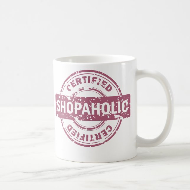 Café Taza certificada de Shopaholic (Derecha)
