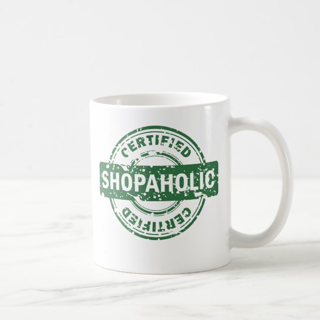 Café Taza certificada de Shopaholic (Derecha)