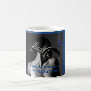 Café Taza cervical de la conciencia de la distonía