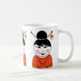 Café Taza china de la señora