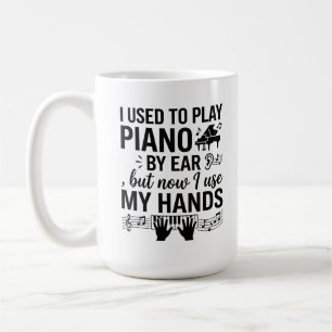Café Taza Clásica 15 oz Oreja Piano Chiste de Papá