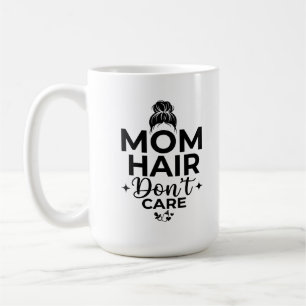 Café Taza Clásica 15 oz - Pelo de Mamá Divertido No Imp